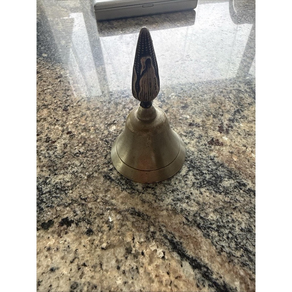 Vintage Webster Co Sterling Silver Handle Dinner Bell Corn Pattern c.1930